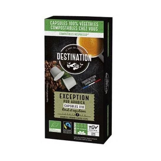 Destination Exception Pur Arabica Exception Bio 10uds