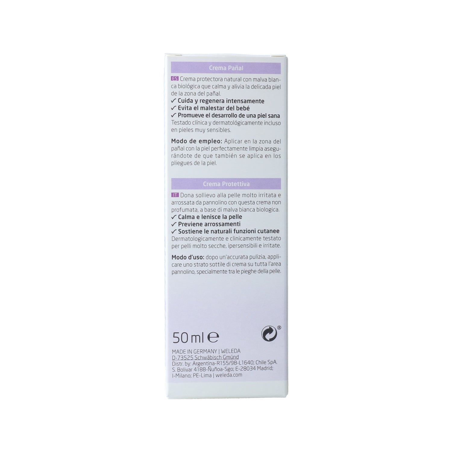 Weleda Baby Derma Crema Pañal de Malva Blanca 50ml