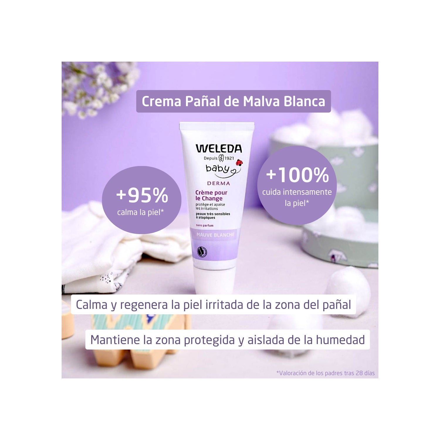 Weleda Baby Derma Crema Pañal de Malva Blanca 50ml