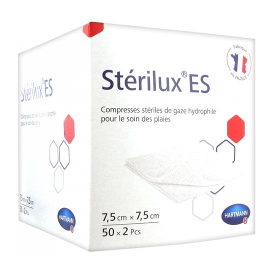 Stérilux Es Compresa Estéril Gasa 7,5x7 5 cm 2x50 uds