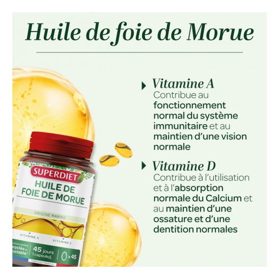 Superdiet Aceite de Hígado de Bacalao 45 caps