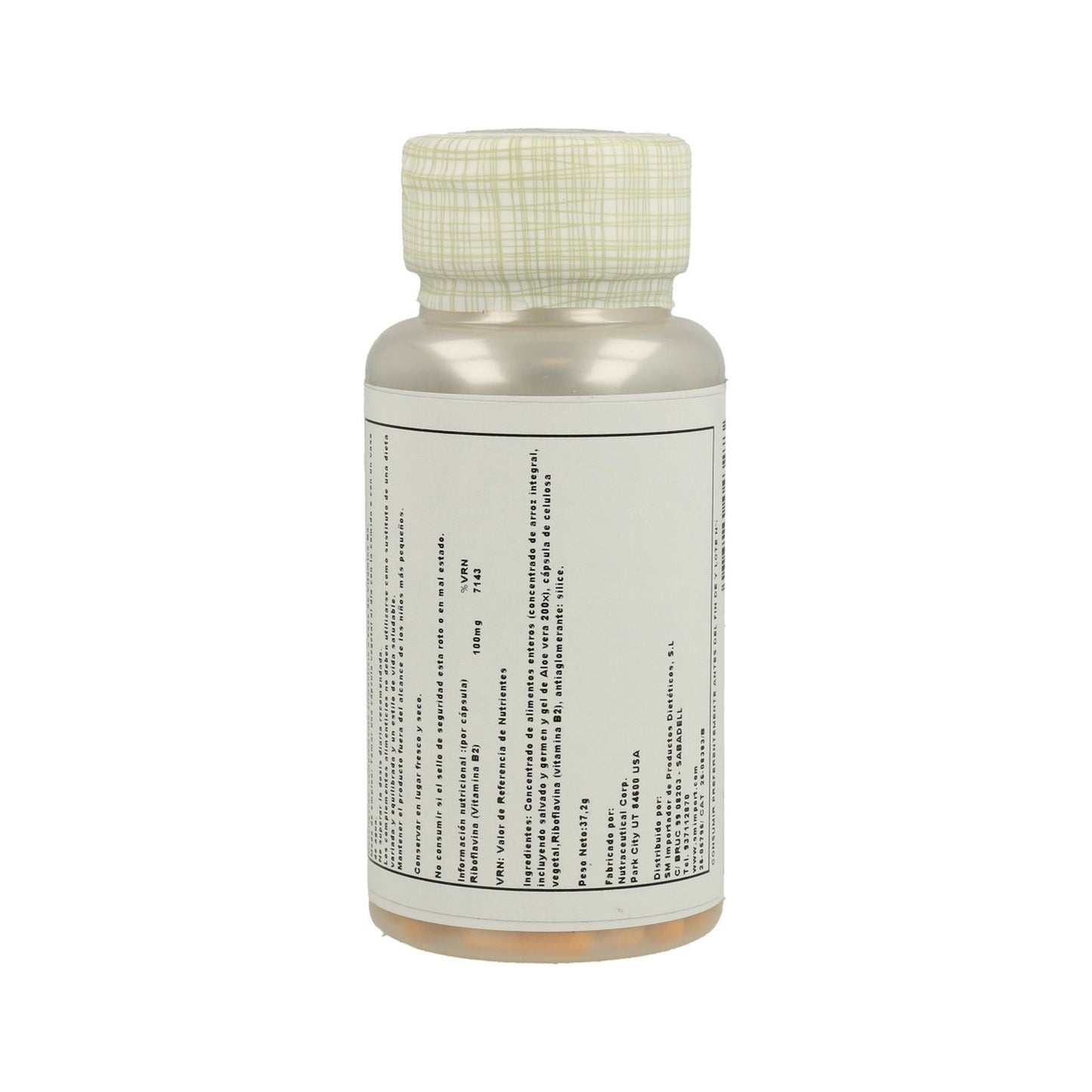 Solaray Vitamin B-2 100mg 100caps