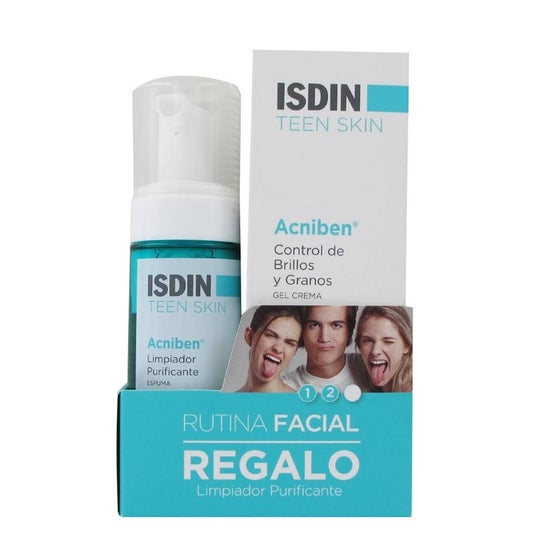 Isdin Teen Skin Acniben Gel Crema + Limpiador Purificante