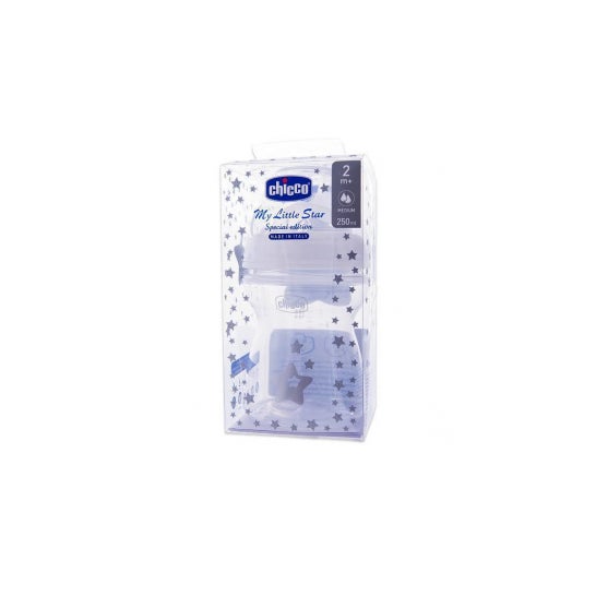 Biberón Plastico Tetina Silicona Chicco Edicion Navidad 2M+ 250ml