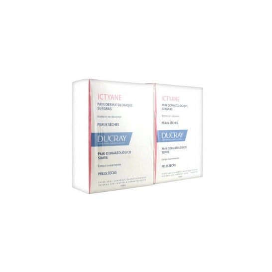Surgras deucray Ictyane Pan Dermatológico sin Jabón set de 2x100g