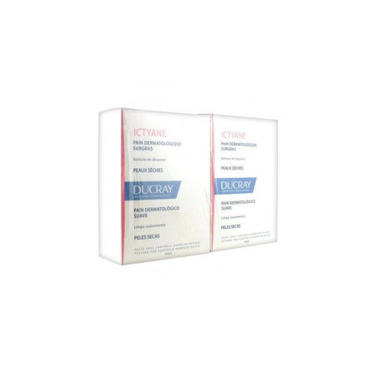 Surgras deucray Ictyane Pan Dermatológico sin Jabón set de 2x100g