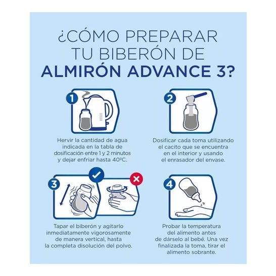 Almirón Advance 3 Leche de Crecimiento 2x800gr