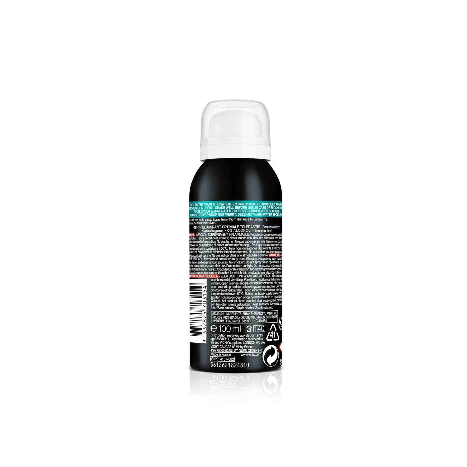 Vichy Homme Desodorante Tolerancia Óptima 48h Spray Comprimido 100ml