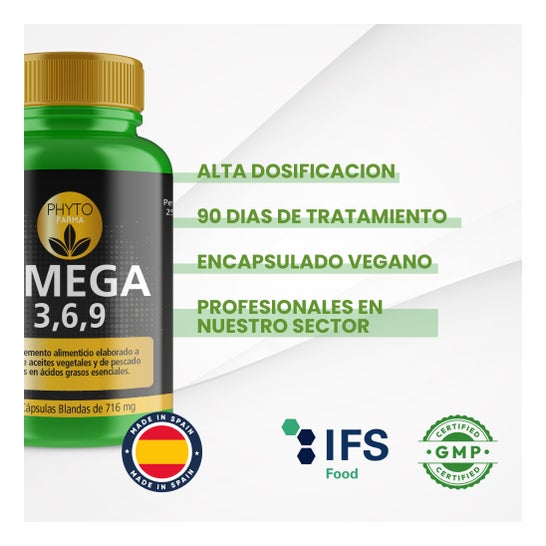 Phytofarma Omega 3 6 9 360 caps blandas