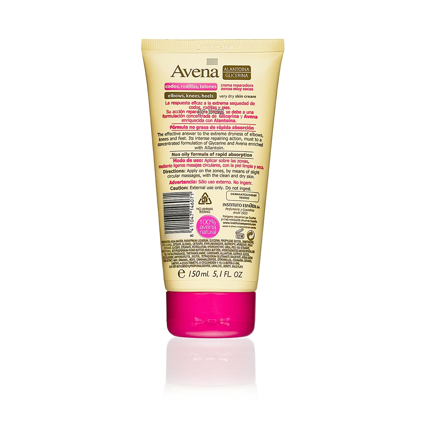 Espanhol Institute Oats Áreas Muito Secas Reparação Creme 150ml