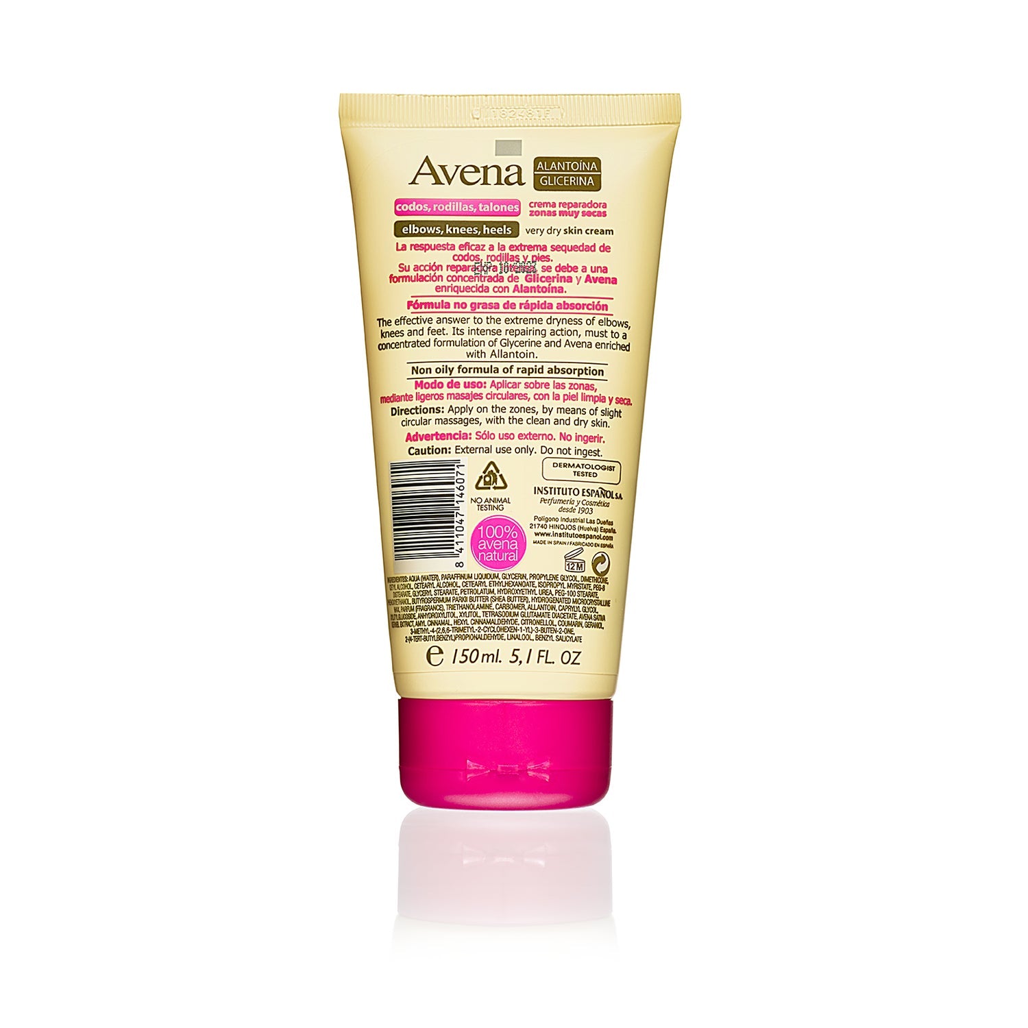 Espanhol Institute Oats Áreas Muito Secas Reparação Creme 150ml