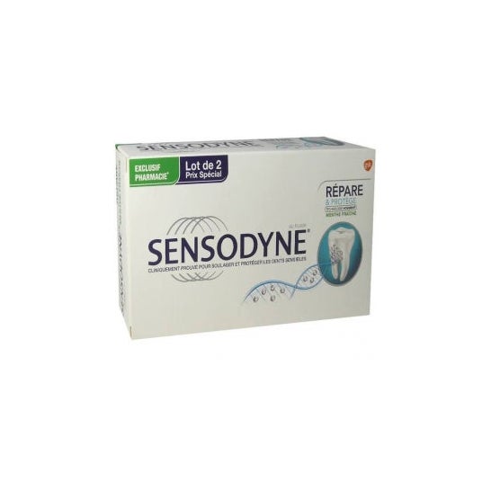Sensodyne Dentifrice Répare Et Protège Menthe Fraîche 2 x 75Ml