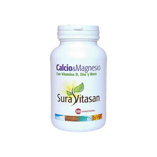 Sura Vitasan Calcio & Magnesio + D + K + Zinc + Boro 100Cáps