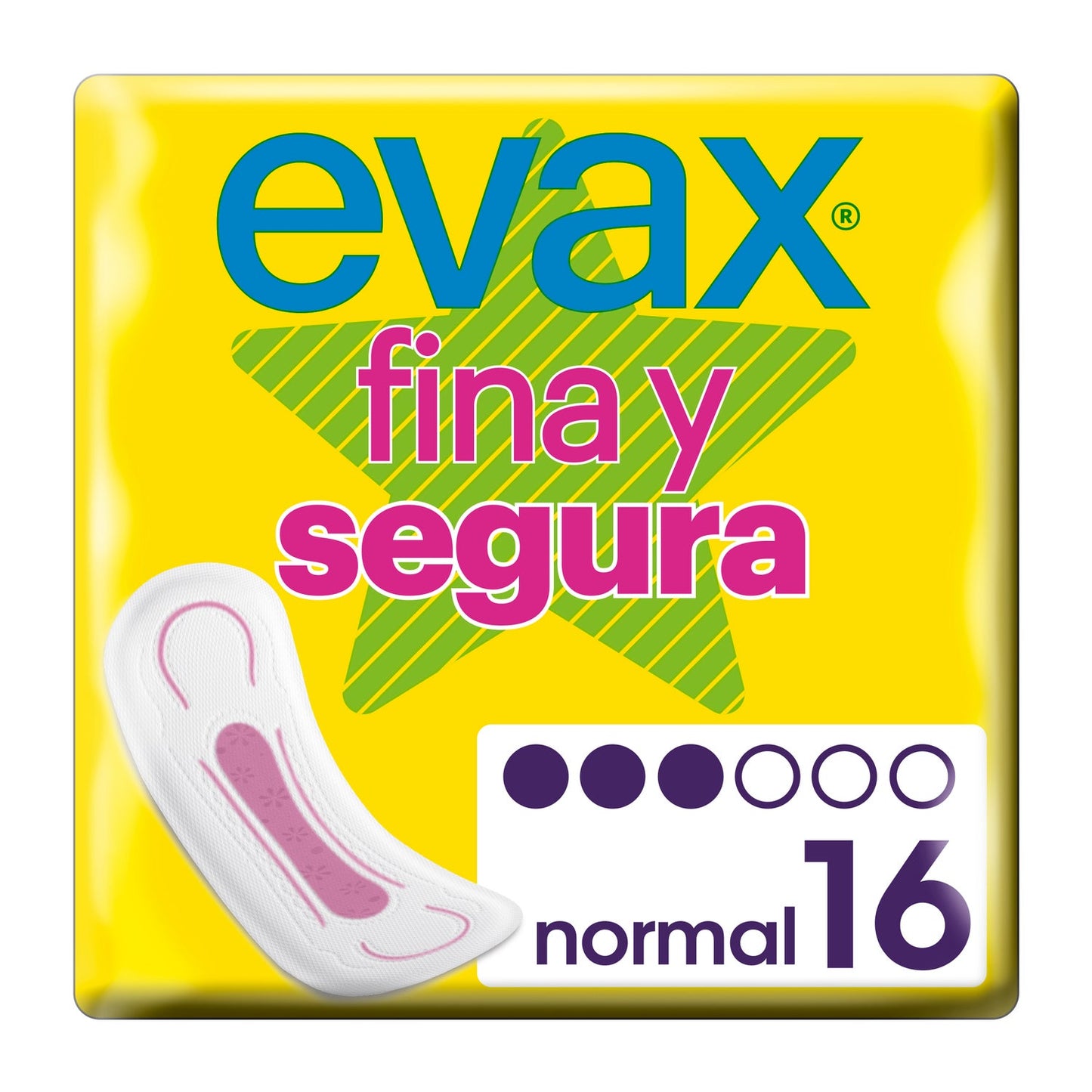 Evax Compresa Fina-segura Sin Alas 16 UDS