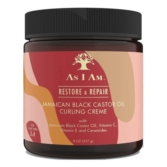 As I Am Restore & Repair Crema Rizos Definidos Ricino Negro 227 g