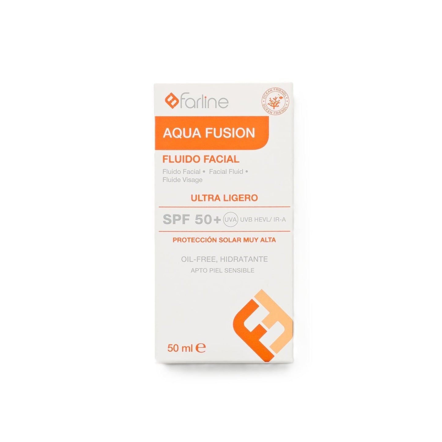Farline Aqua Fusion Fluido Facial Ultra Ligero SPF50+ 50ml