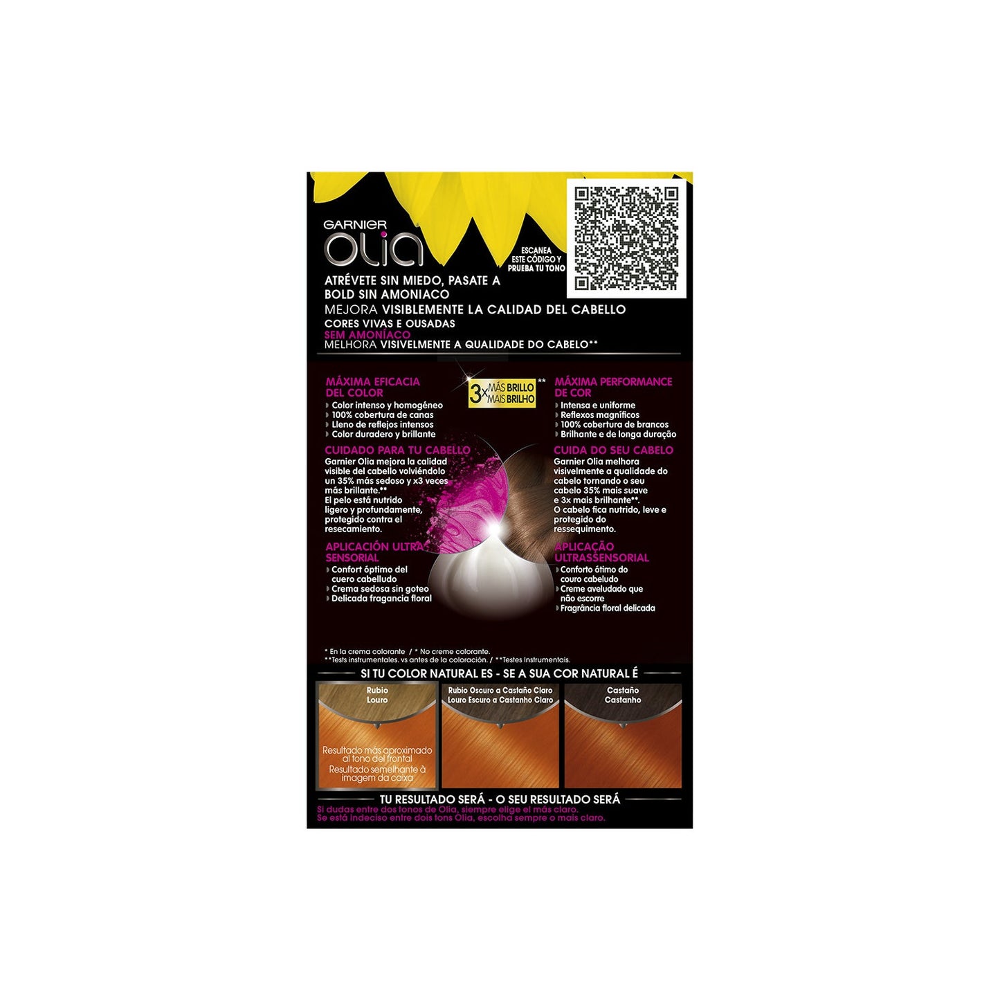 Garnier Olia Bold Coloração Permanente 7.40 Cobrizo Intenso