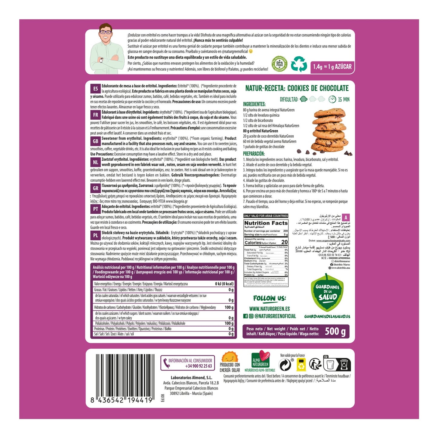 Naturgreen Eritritol Bio 500g