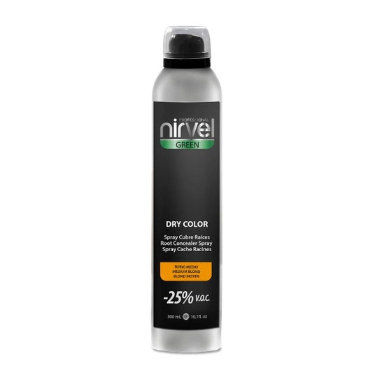 Nirvel Green Dry Color Spray Rubio Medio 300 ml
