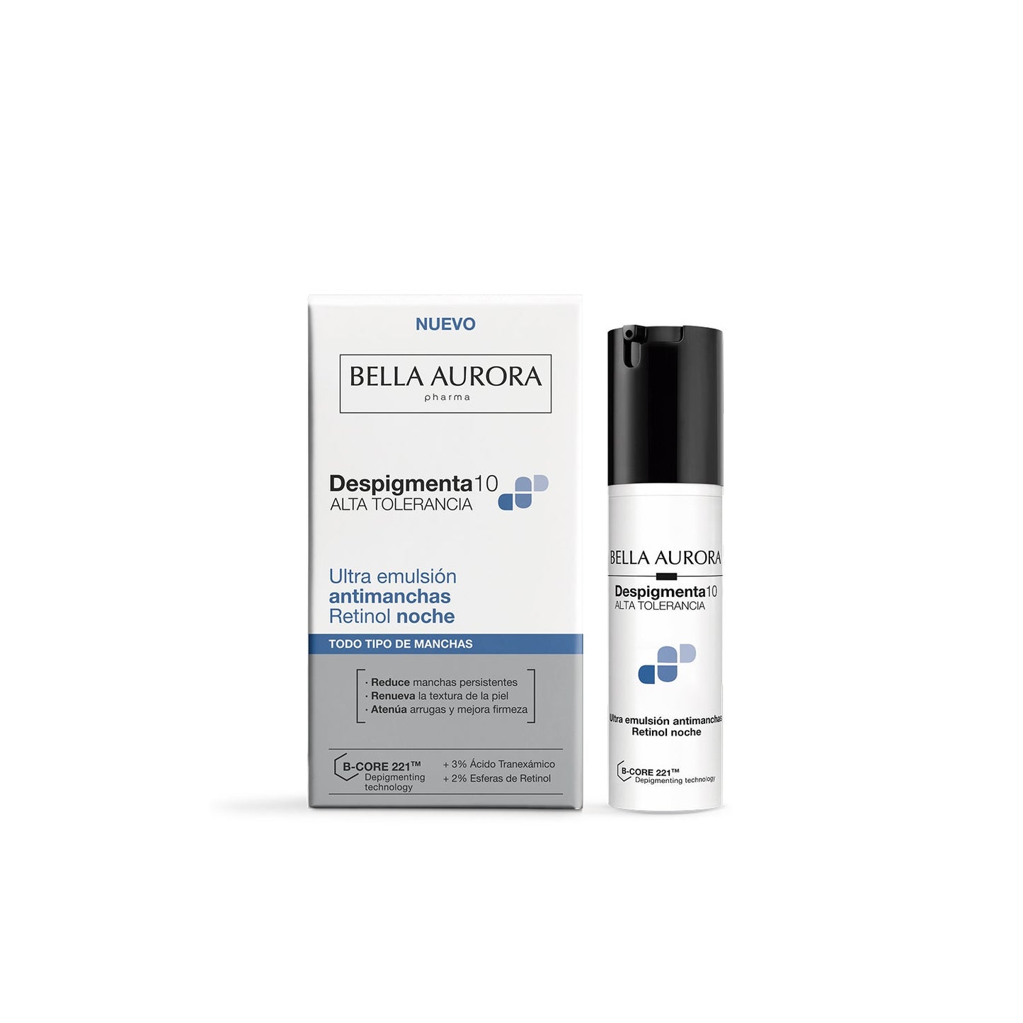 Bella Aurora Despigmenta10 Ultra Emulsión Antimanchas Retinol Noche 30 ml