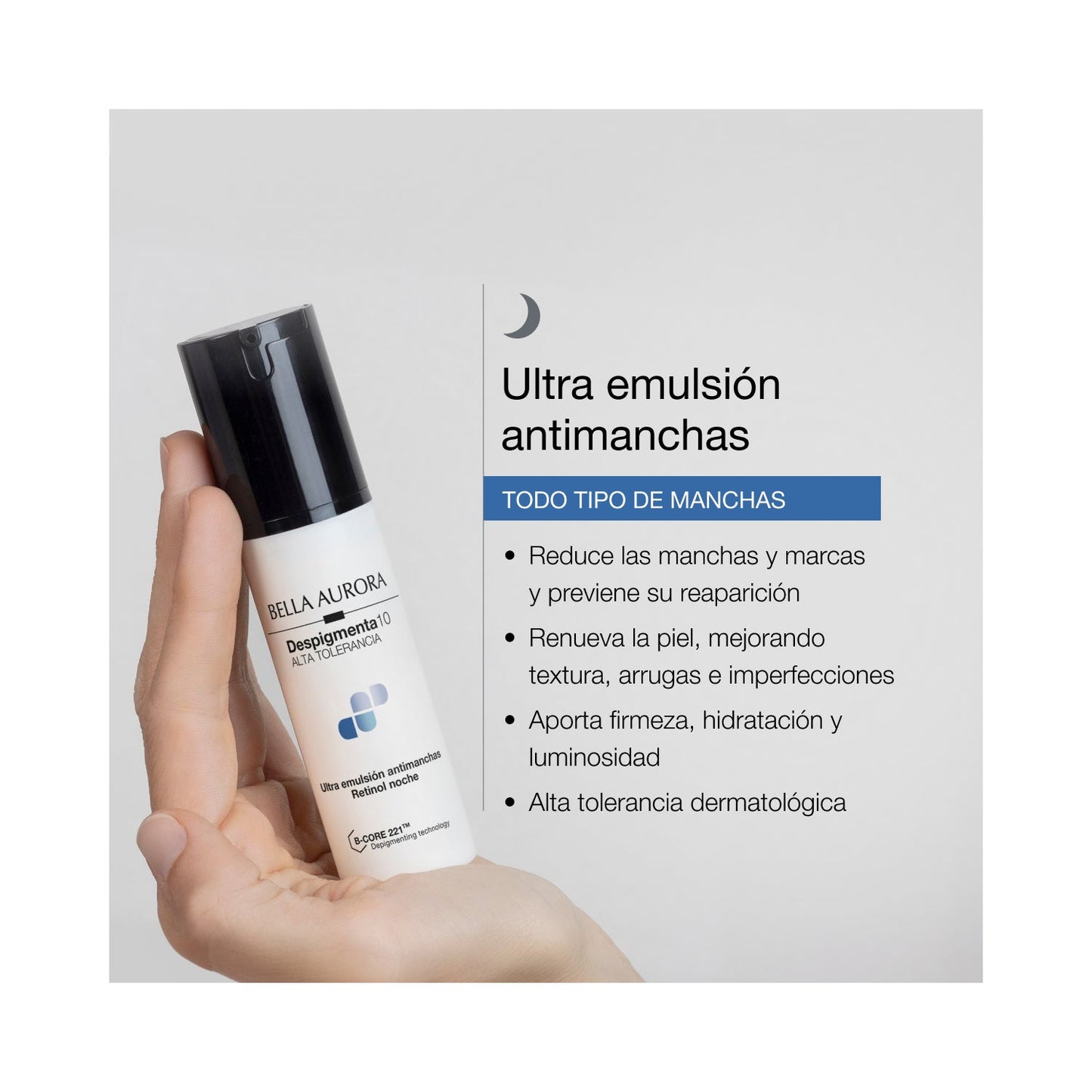 Bella Aurora Despigmenta10 Ultra Emulsión Antimanchas Retinol Noche 30 ml