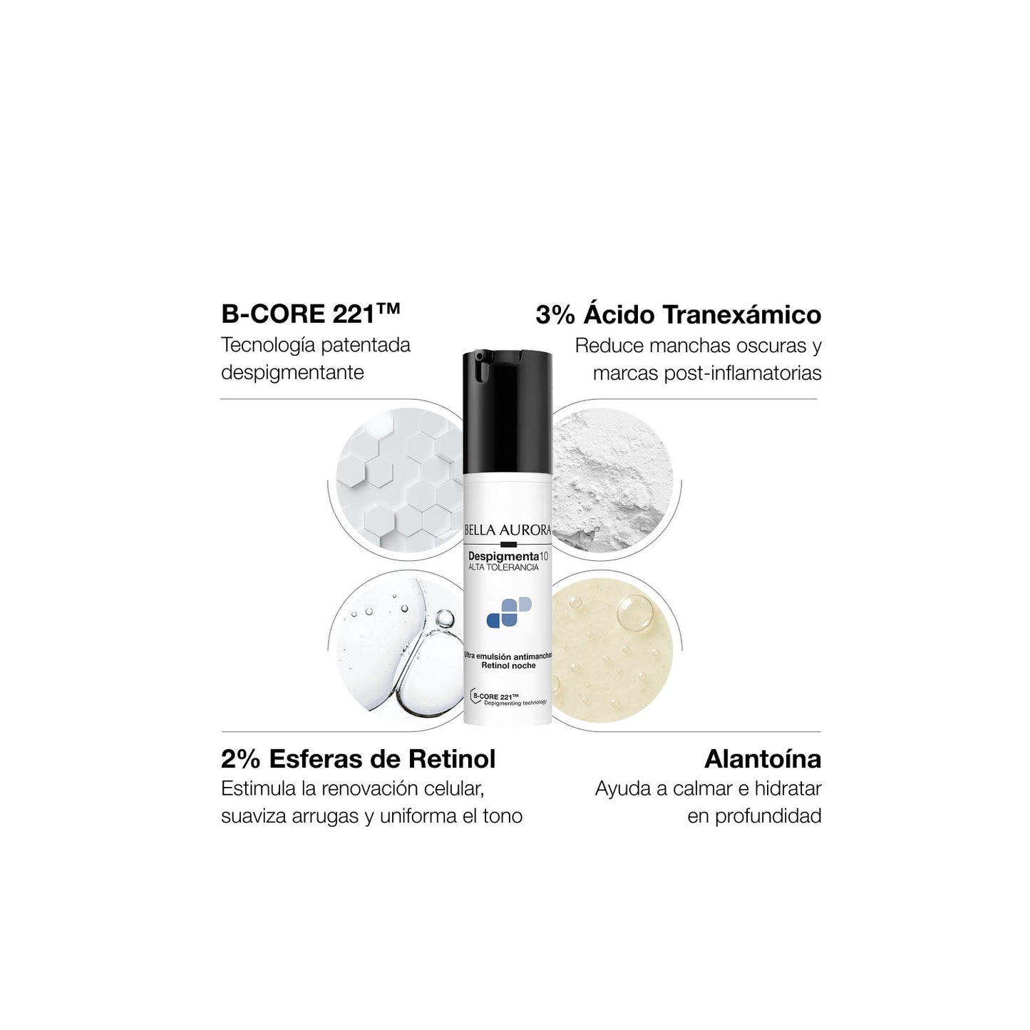 Bella Aurora Despigmenta10 Ultra Emulsión Antimanchas Retinol Noche 30 ml