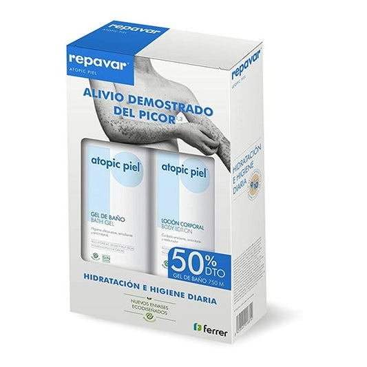 Repavar Atopic Piel Gel de Baño + Loción Corporal