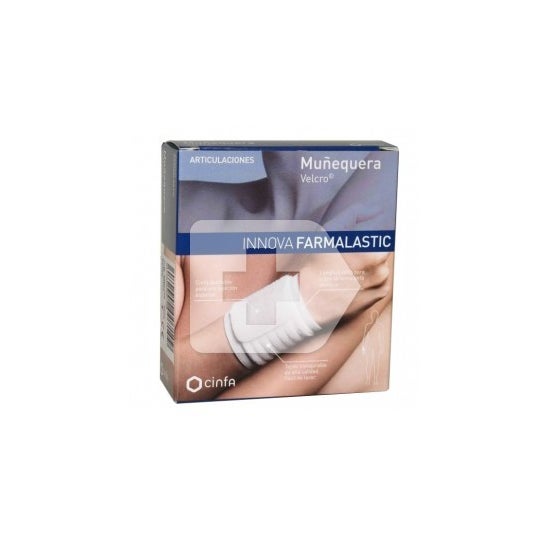 Farmalastic Innova muñequera velcro talla pequeña/mediana blanca 1ud