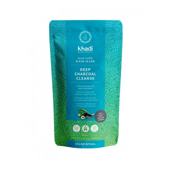 Khadi Mascarilla Capilar Limpieza Carbón Activado Amla 50g
