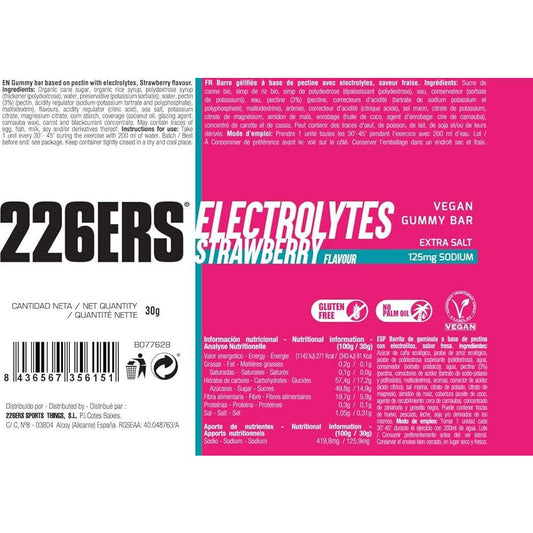 226Ers Vegan Gummy Bar Strawberry 1ud
