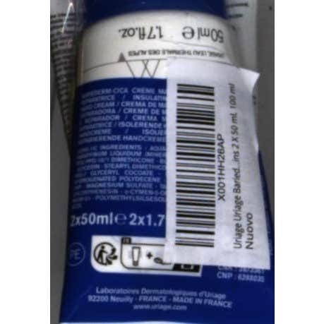 Uriage Bariederm Crema Manos 2x50ml