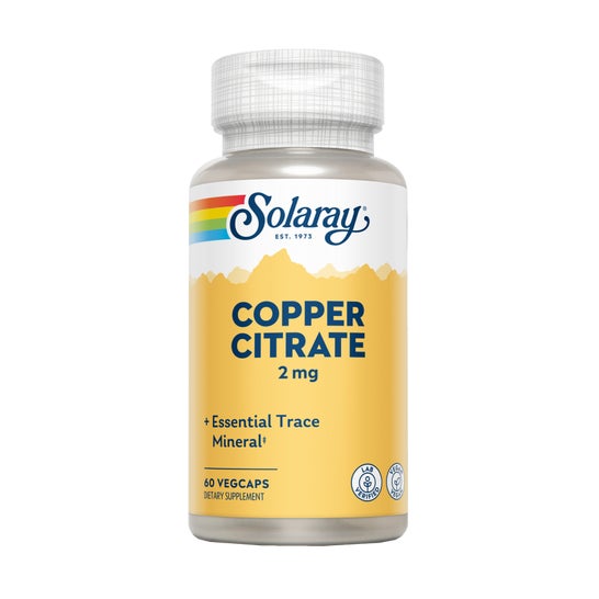 Solaray Cobre Citrato 2mg 60caps