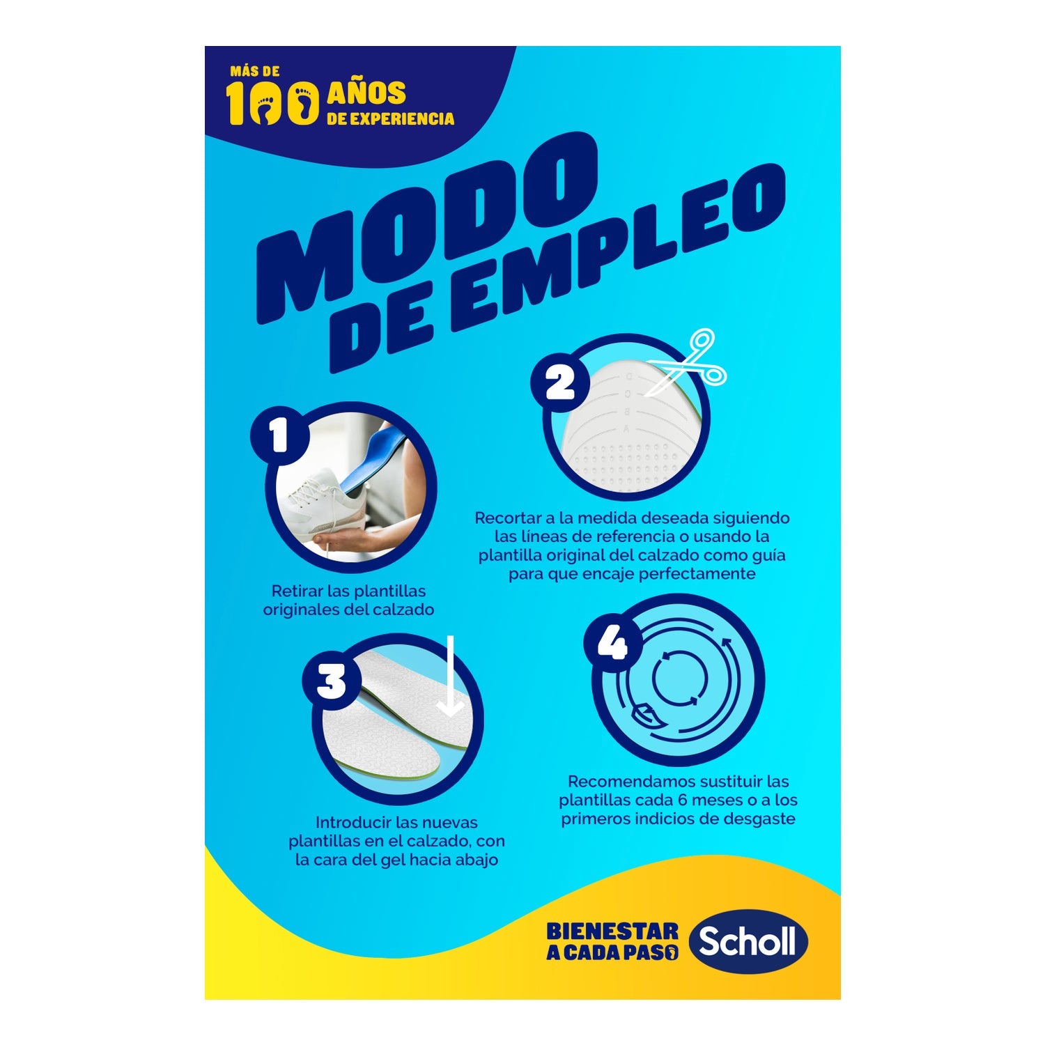 Scholl LiquiFlex Plantillas Uso Diario Talla S 1 Par