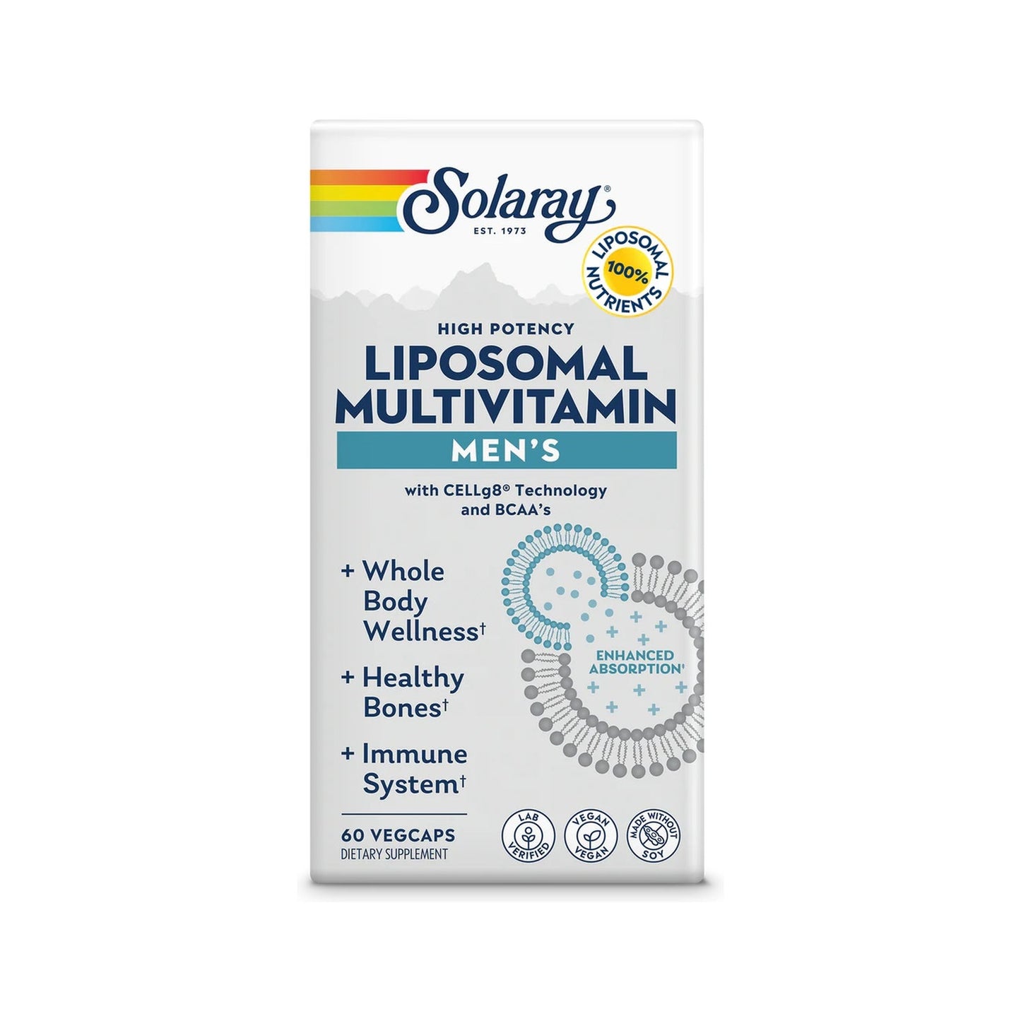 Solaray Liposomal Multivitamin Man 60caps