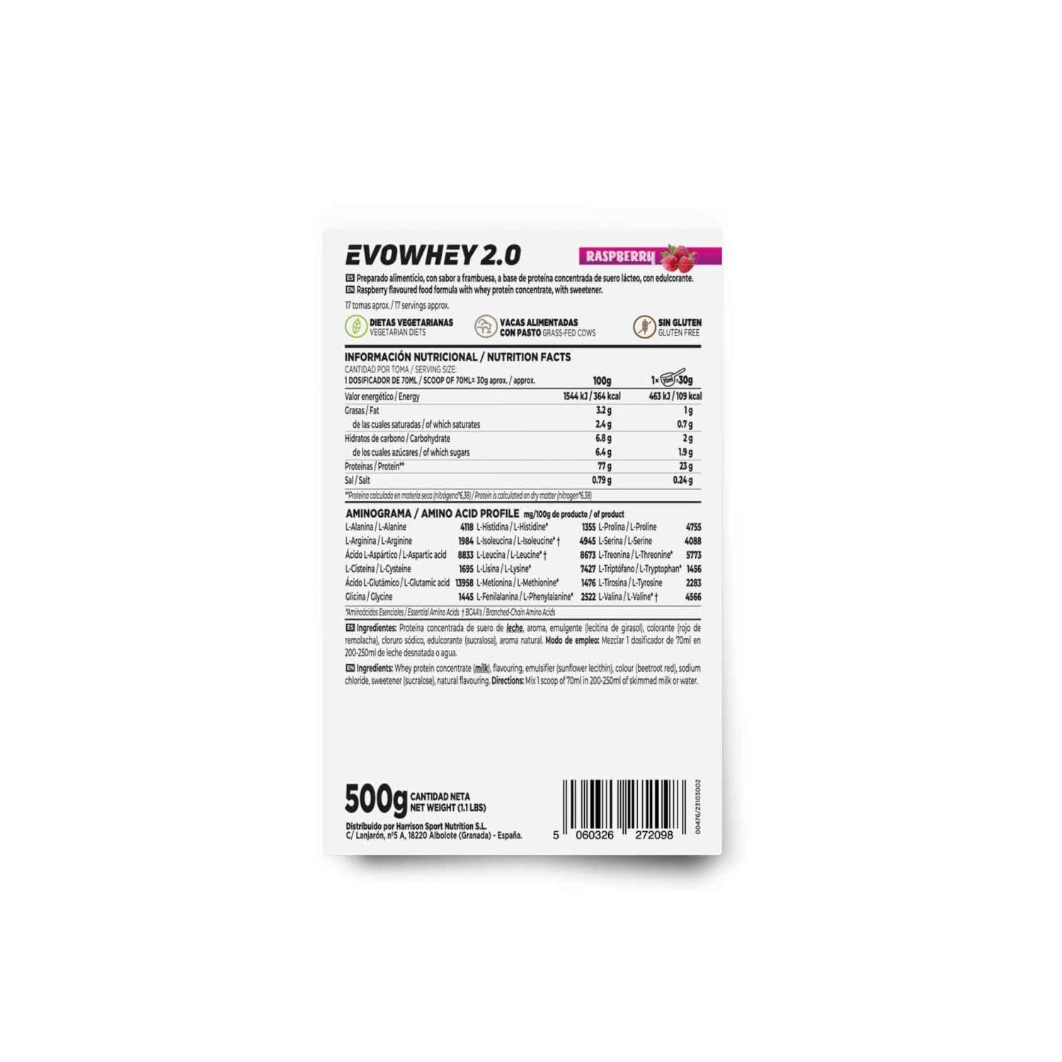HSN Evowhey Protein Frambuesa 500g