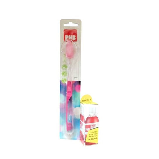 PHB Cepillo Dental Plus Adulto Suave + Colutorio 30ml