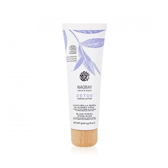Naobay Detox mascarilla negra de madera fósil 75ml