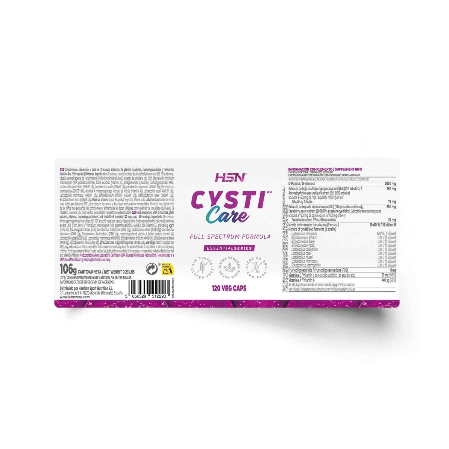 HSN Cysti Care 120vcaps