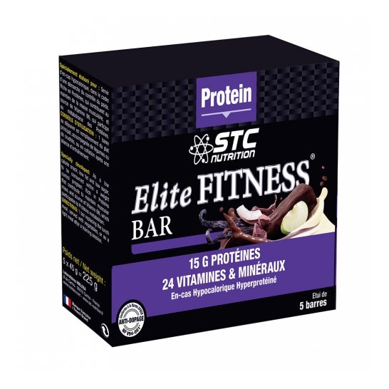 STC Nutrition Elite Fitness Bar Vainilla 5x45g