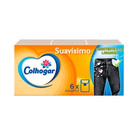 Colhogar Pack Pañuelos Suavísimo Blancos 6x8uds