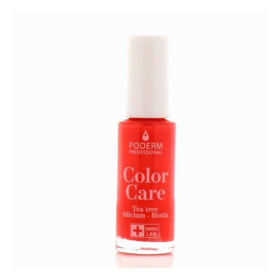 Poderm Color Care Esmalte Uñas Rosa Coral 8 ml