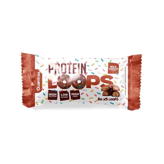 Quamtrax Loops Proteico Chocolate Leche 5x8 g