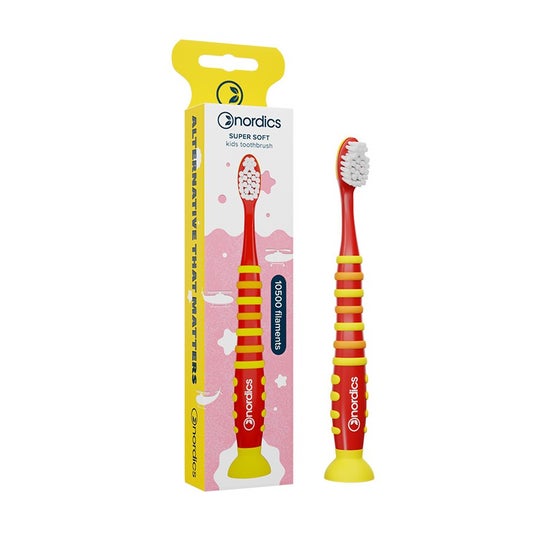 Nordics Cepillo Dental Niños 10.500 Cohete Rojo 1ud