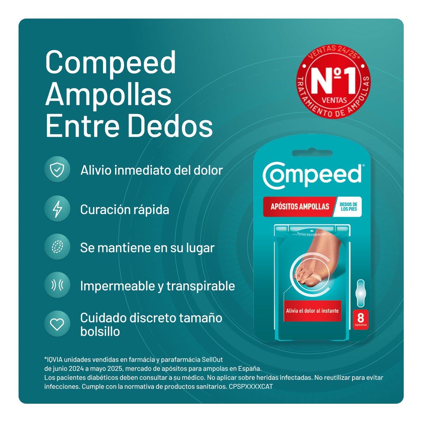 Compeed Ampollas Dedos Pies 8uds