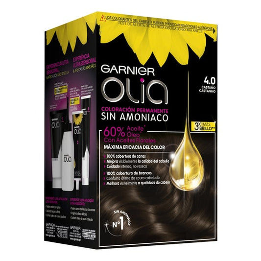 Garnier Olia Coloración Permanente N°4.0 Castaño