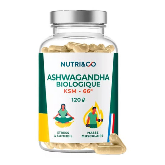 Nutri & Co Ashwagandha Bio KSM - 66 120 Perlas