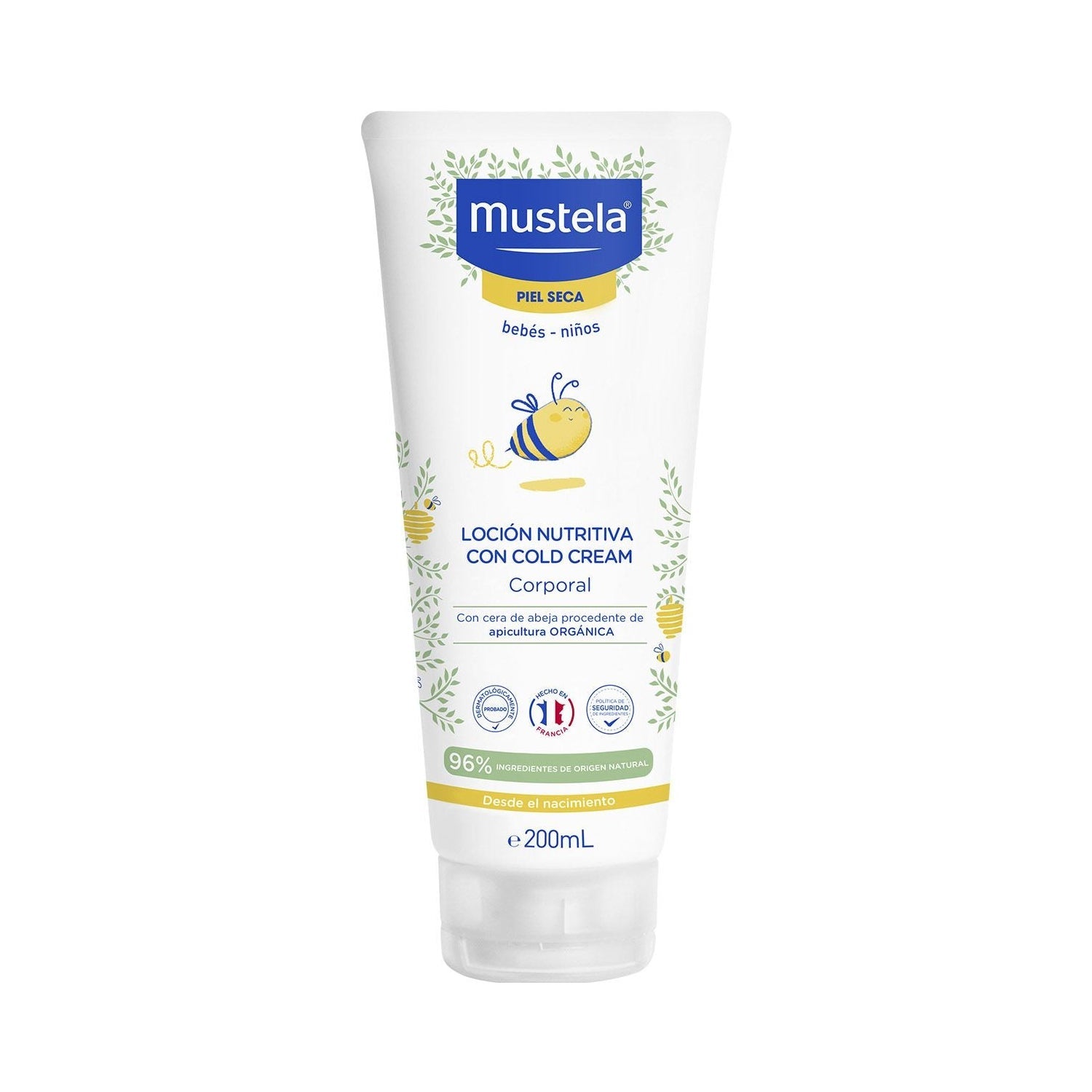 Mustela Leche Corporal Nutritiva al Cold Cream con Cera de Abeja BIO 200ml