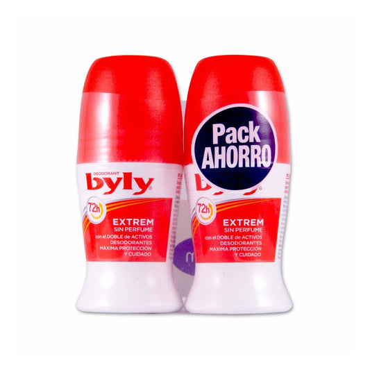 Byly Extrem 72H Desodorante Roll-On 2x50ml