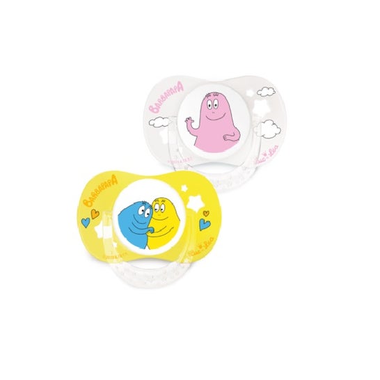 Luc et Léa Chupete Barbapapa 0-6 Meses Amarillo 2 uds