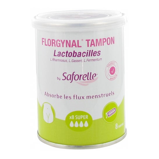 Saforelle Florgynal Tampón Probiótico Super 8uds
